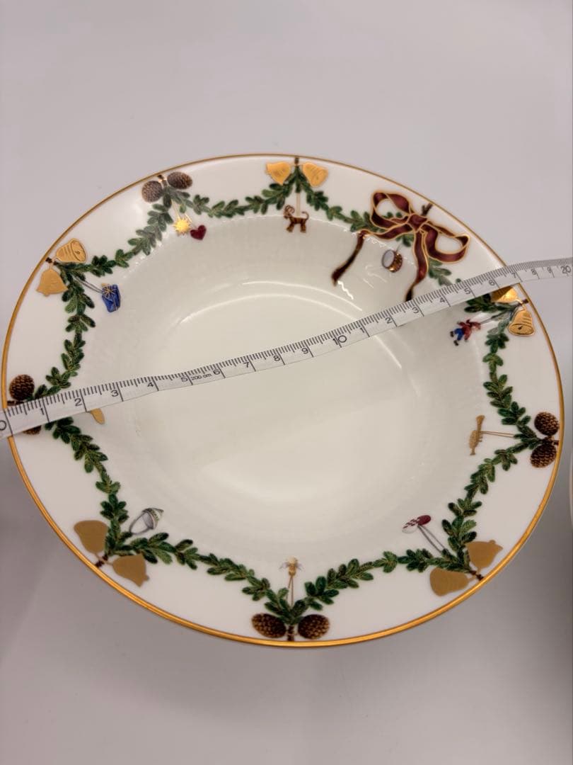 廃盤品 ロイヤルコペンハーゲン　スターフルーテッド　クリスマス　プレート皿