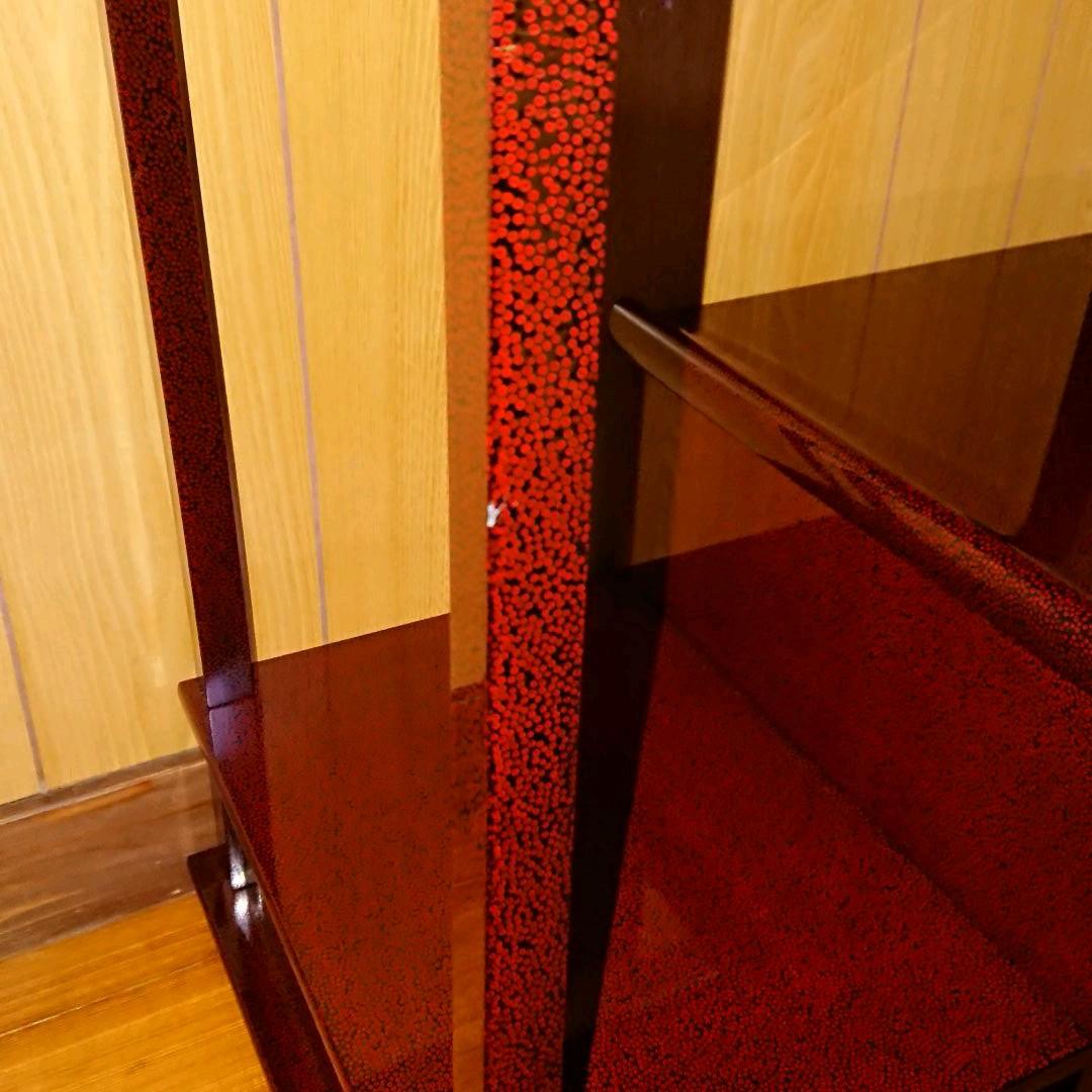 津軽七々子塗飾り棚☆希少極美品未使用品4月31日迄御値引き販売中