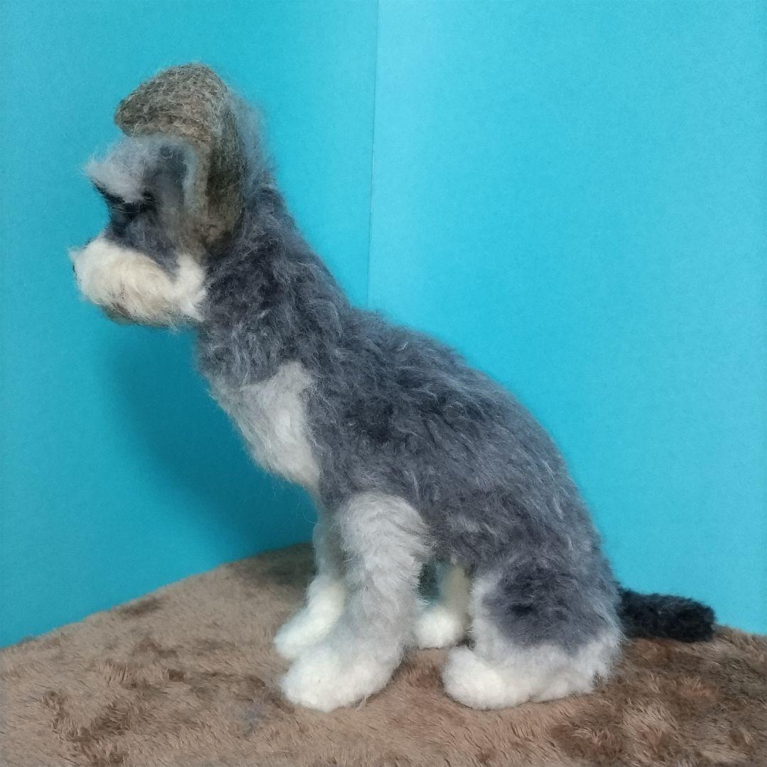 羊毛フェルトちょりん様確認用シュナウザー犬 ハンドメイドオーダー