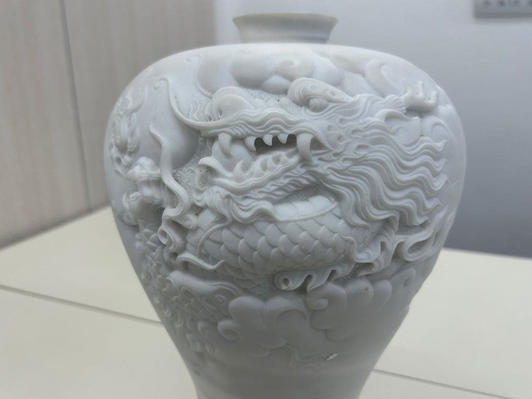 龍壺　高麗型　天運石　美術品　大サイズ