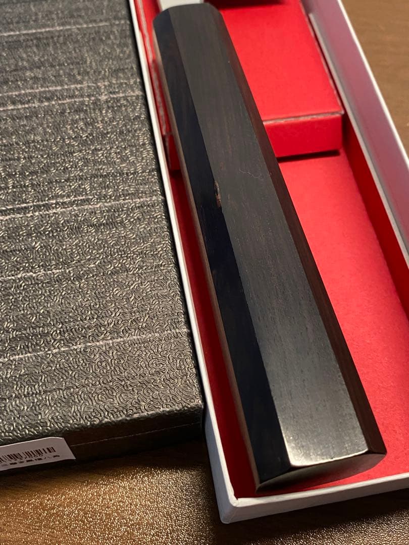 SC牛刀210mm 銀三磨き黒壇八角