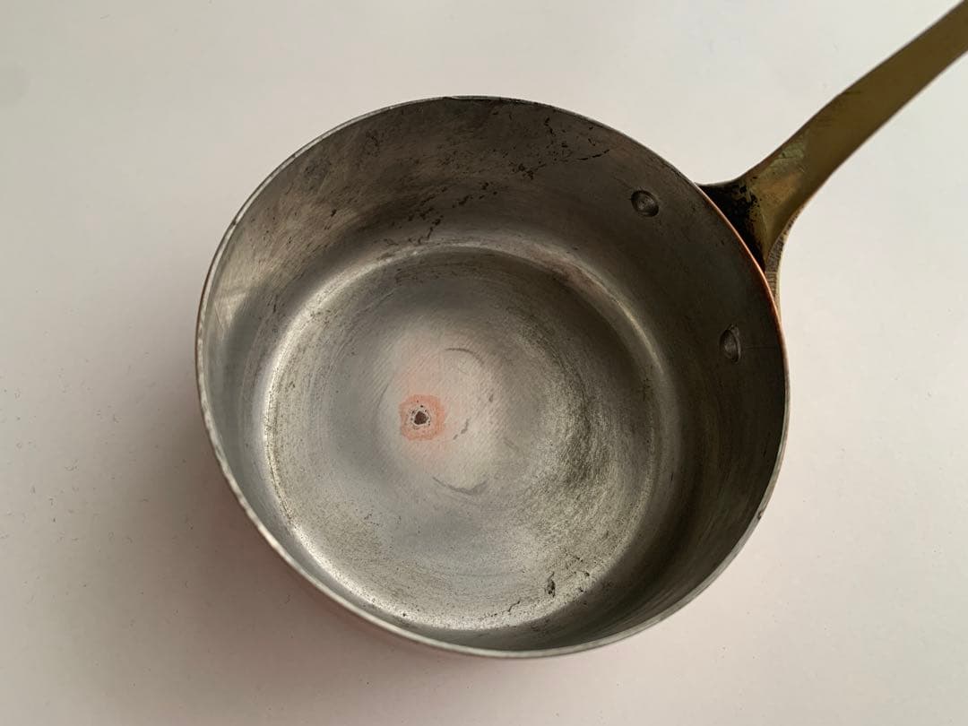 フランスアンティーク　銅製片手鍋 ソースパン