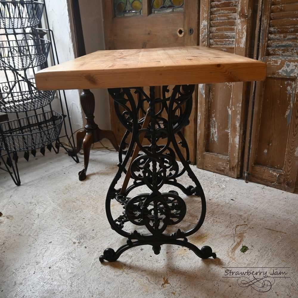 IFU-421 英国アンティーク ミシン台 デスク 勉強机 パソコン台