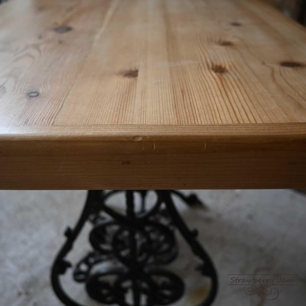 IFU-421 英国アンティーク ミシン台 デスク 勉強机 パソコン台