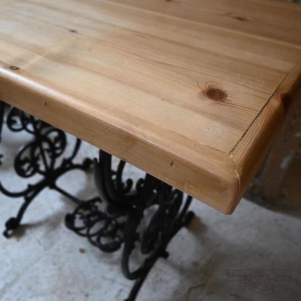 IFU-421 英国アンティーク ミシン台 デスク 勉強机 パソコン台