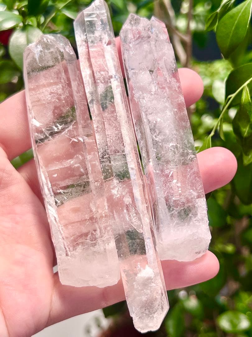 レムリアンシードクリスタル　水晶 ポイント型結晶 原石水晶パワーストーン　瞑想