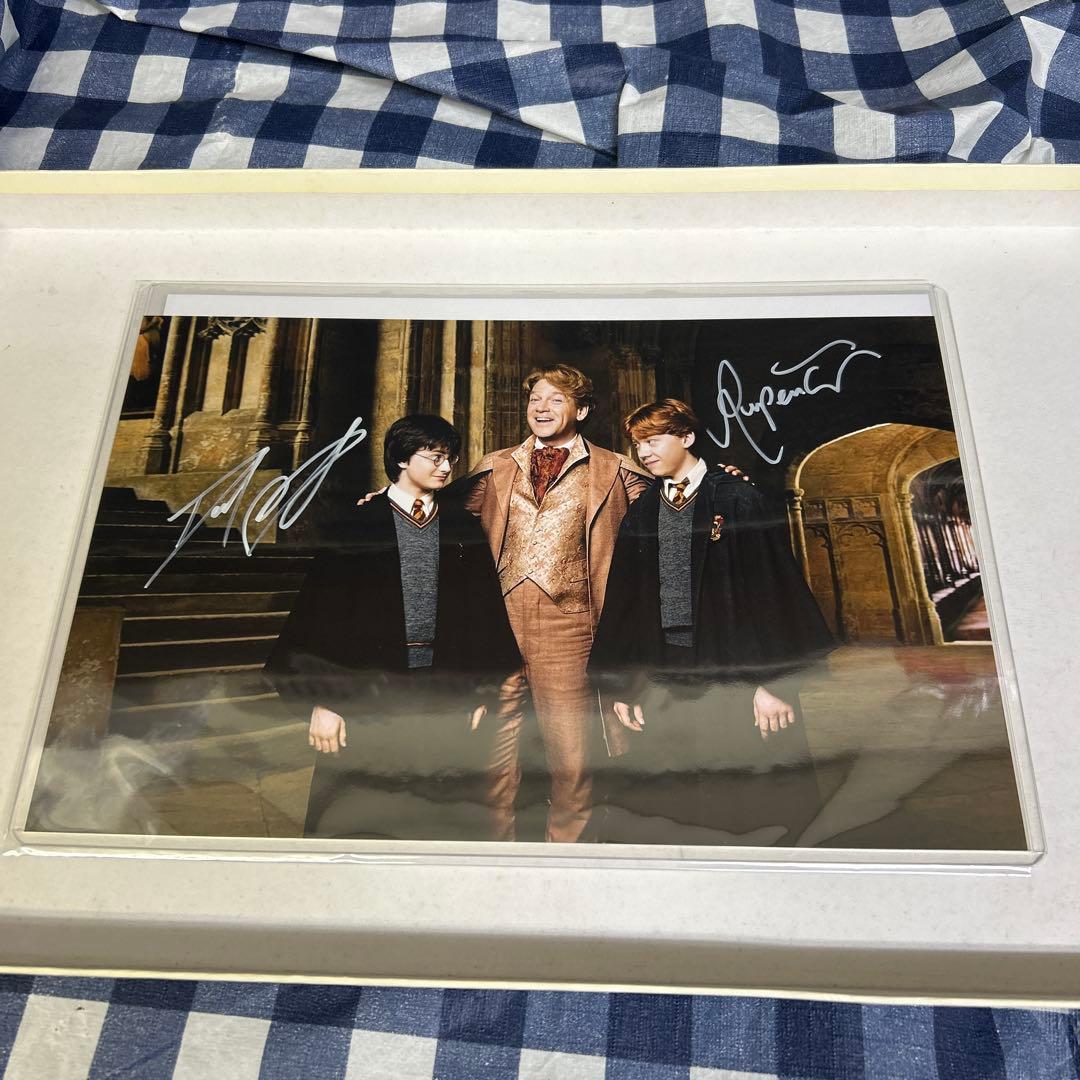 ダニエル・ラドクリフ ＆ ルパート・グリント直筆サインフォト ハリー・ポッター HARRY POTTER AND THE PHILOSOPHER'S STONE(ハリーポッターと賢者の石