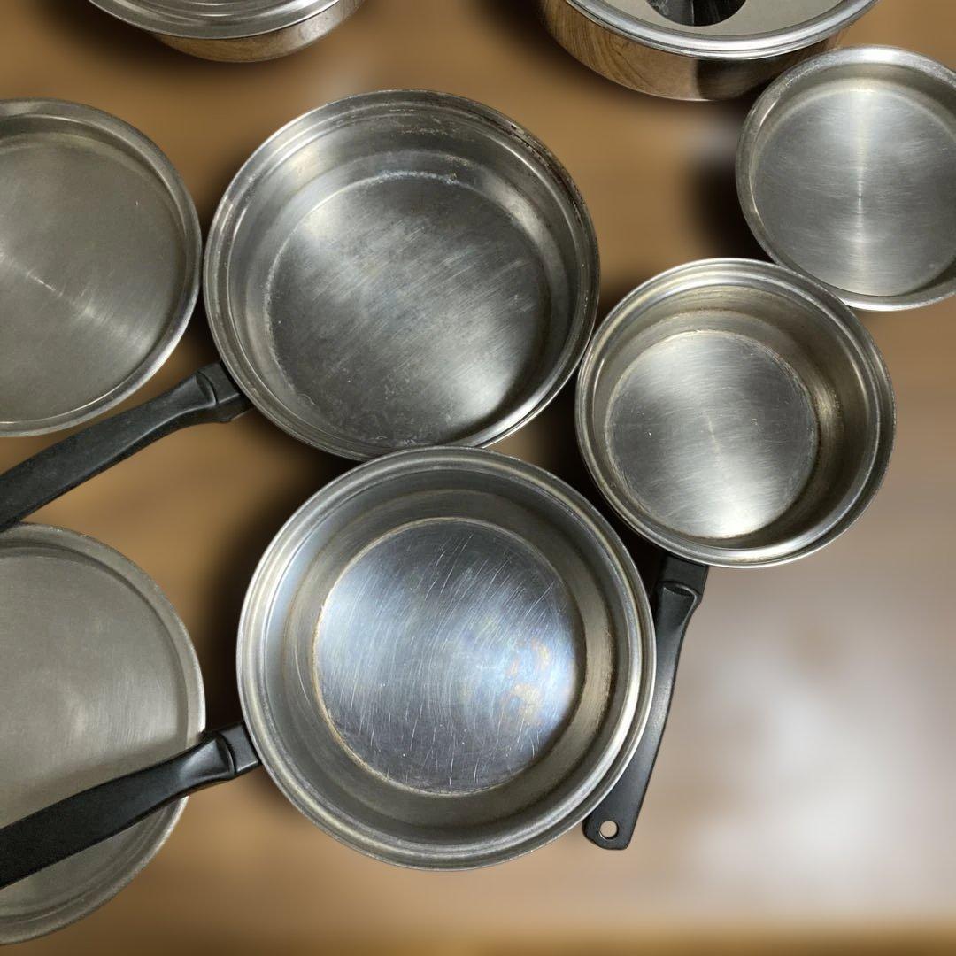 ［18日まで］インコア鍋　ウイスコフライパン、ボール等セット　ガス火専用