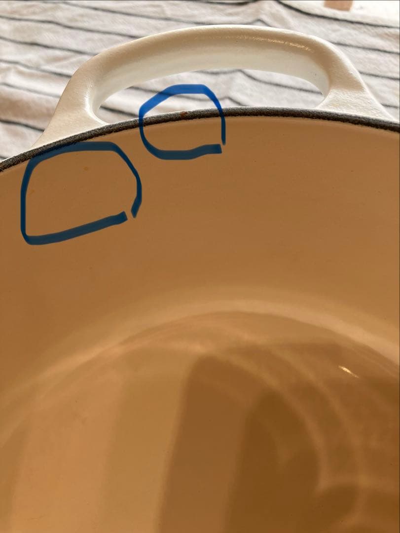 LE CREUSET 20cm ホワイト ココットロンド