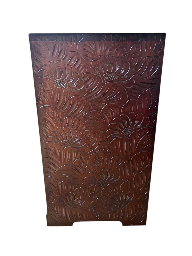 軽井沢彫り　チェスト　箪笥　伝統工芸　薬箪笥 小引き出し 和彫　子箪笥