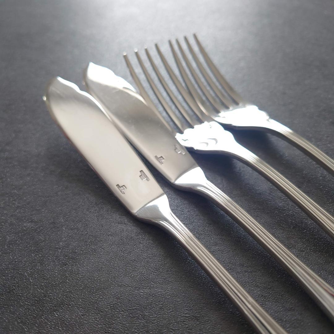 希少 美品 クリストフル アルビ フィッシュナイフ フィッシュフォーク 4点