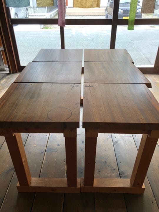 無垢ウォルナット テーブル 特注品 値下げしました❗️