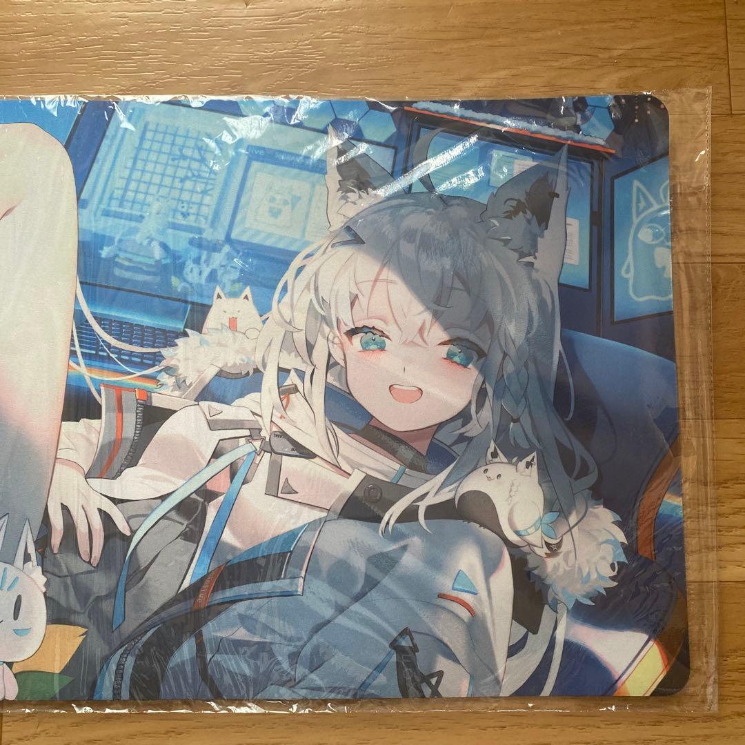 ホロライブ 白上フブキ 活動4周年記念 ラバーマット プレイマット