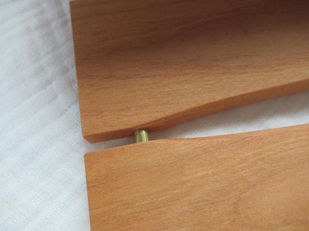 無垢オイル仕上げ 真鍮 ティッシュボックス ティッシュケース 国産 山桜 木製