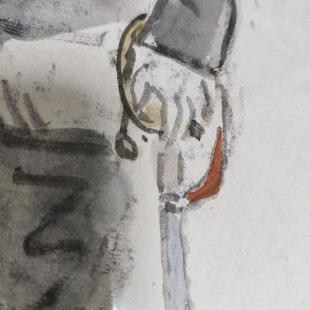 櫻井忠温 乃木将軍 色紙画 日本軍 骨董 軍人作家 - メルカリ