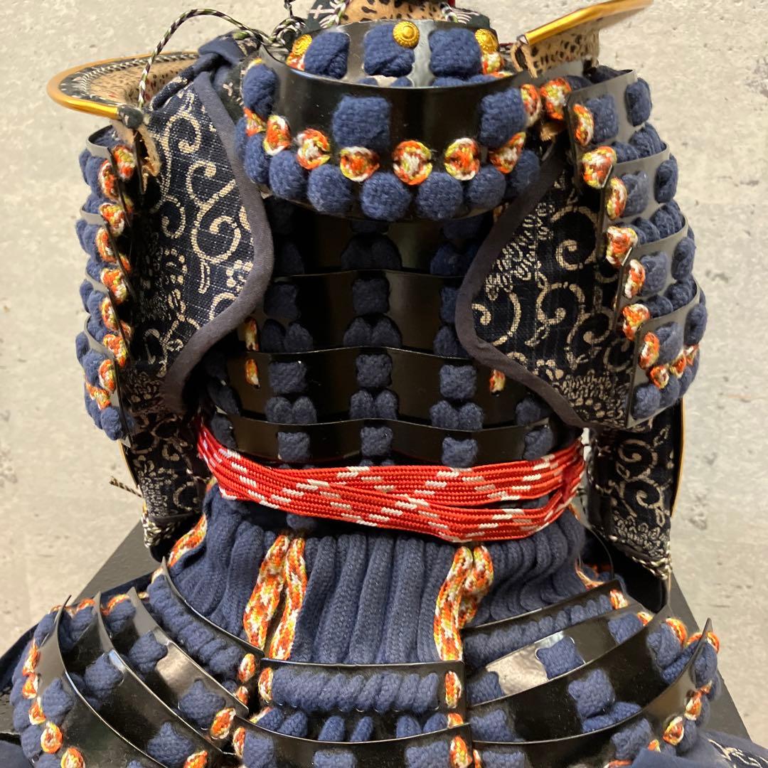 昭和レトロ 甲冑師 景光 伊達政宗公 本仕立 御飾鎧 五月人形 置物 オブジェ