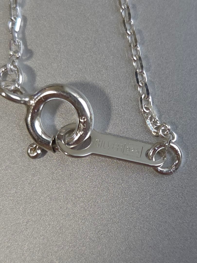 ハンドメイド　シルバーネックレス　デュモルチェライトインクォーツ