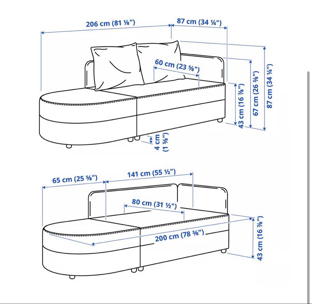 IKEA オレンジ　ソファ　引き取り限定