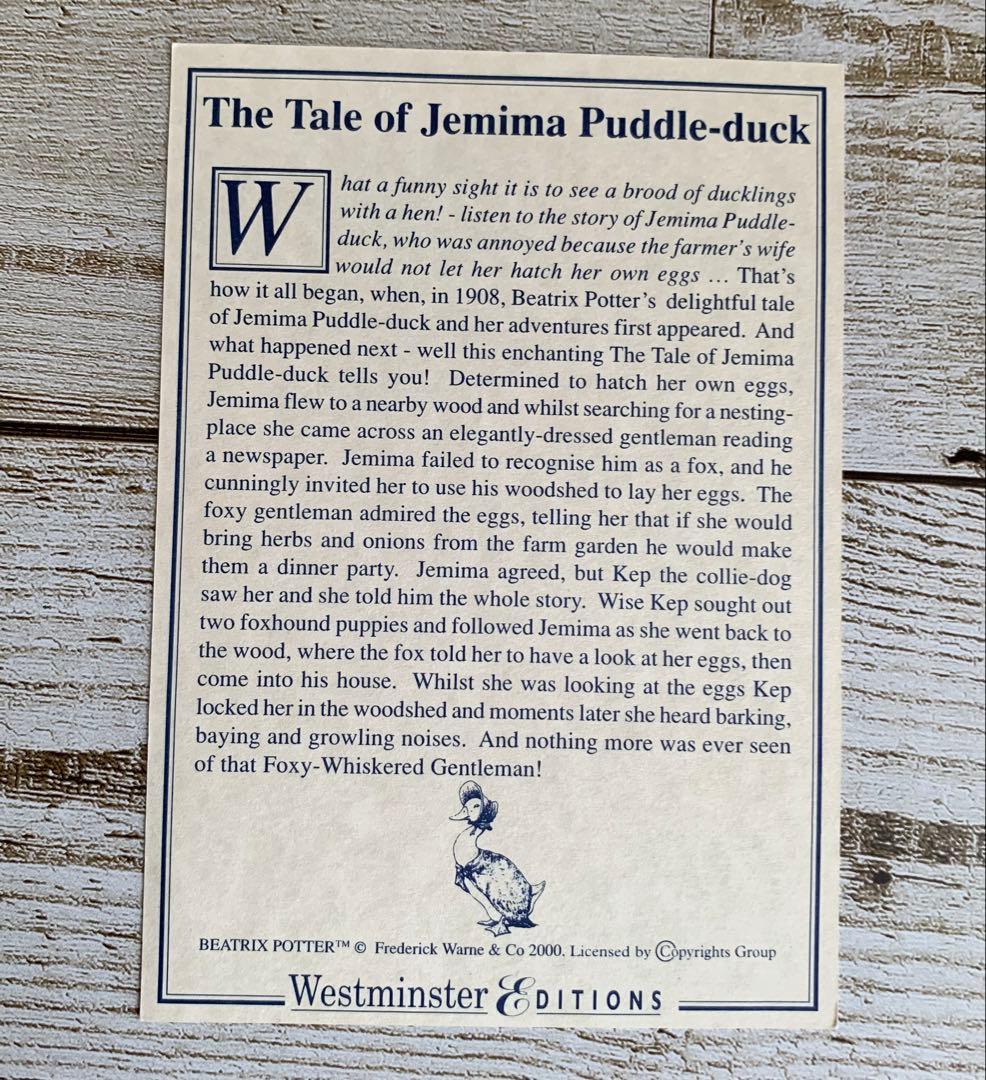 きつねとジマイマ タブロー ウェストミンスター ピーターラビット