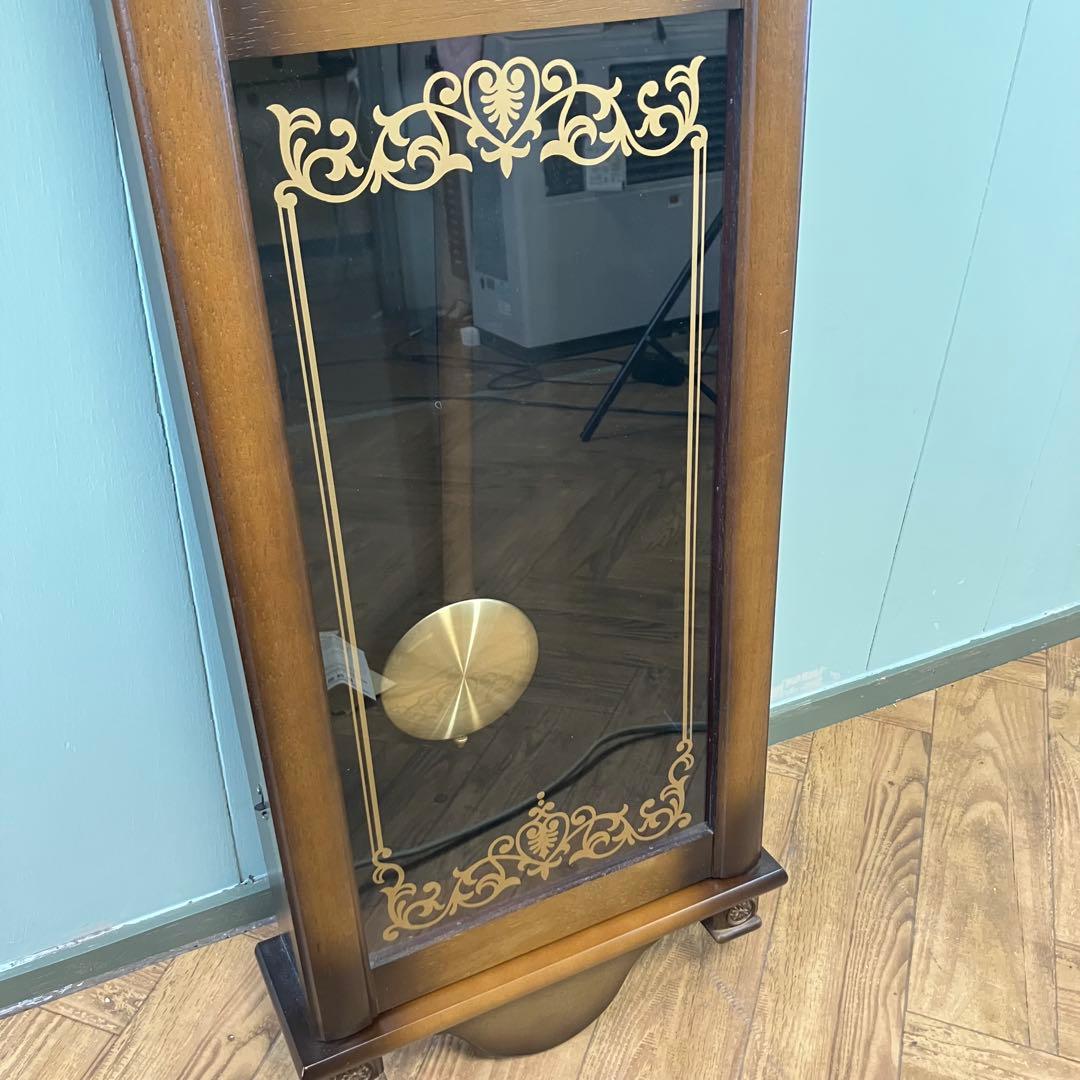 【動作確認済】昭和レトロ　SEIKO 木製掛時計 ブラウン　アンティーク