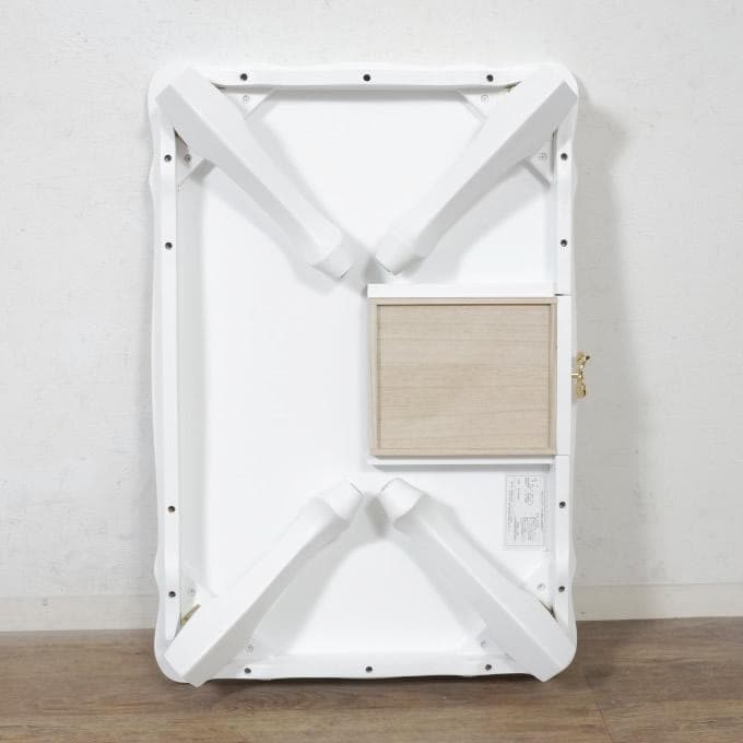 【新品】大人ガーリー　猫足 折りたたみ ローテーブル　リボン取っ手　姫系