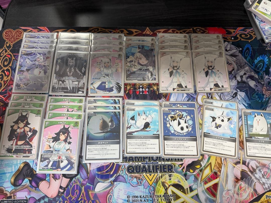 ホロライブ カード　引退　フブキミオデッキ　フレアデッキ　スリーブ付き