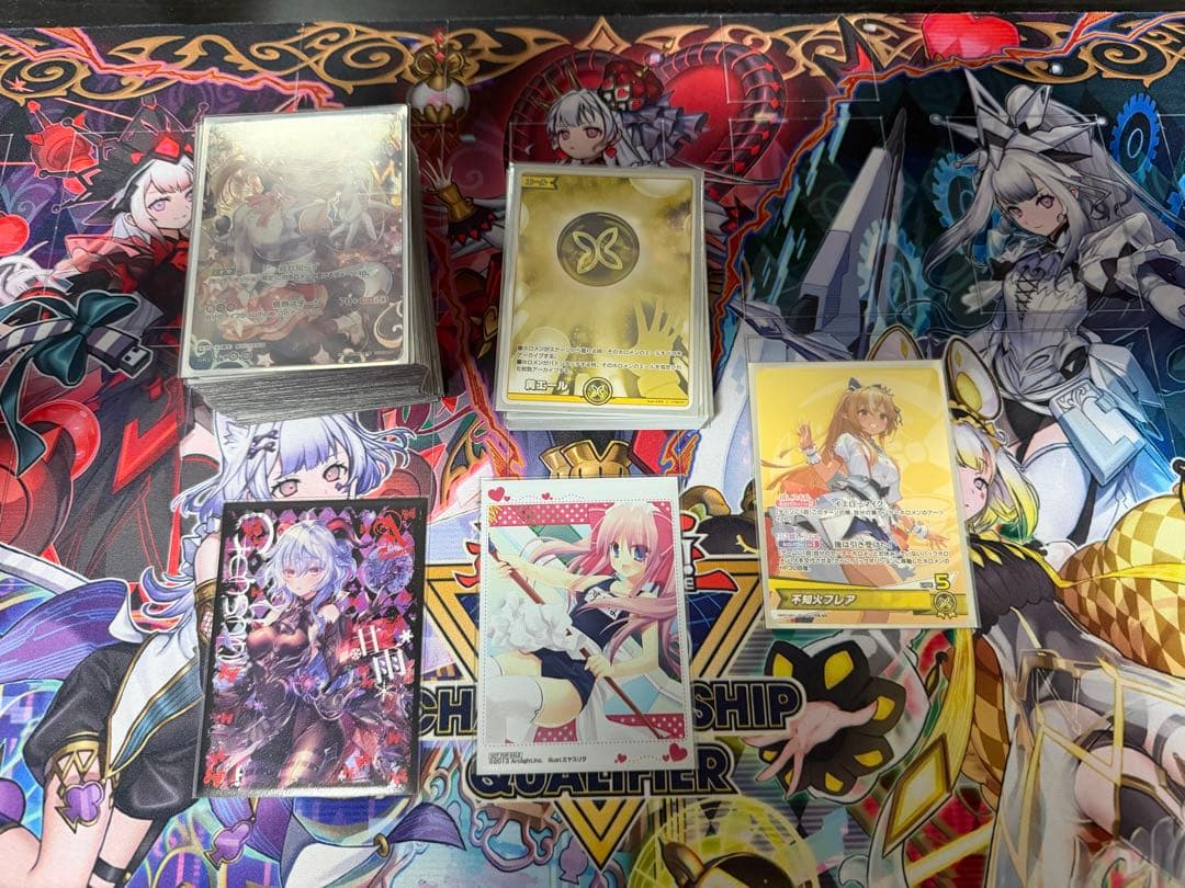 ホロライブ カード　引退　フブキミオデッキ　フレアデッキ　スリーブ付き