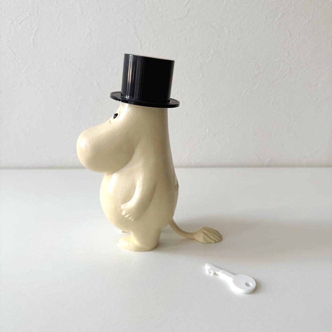 《希少》70s 尻尾・鍵付き　ムーミンパパ貯金箱　スウェーデン銀行 ヴィンテージ