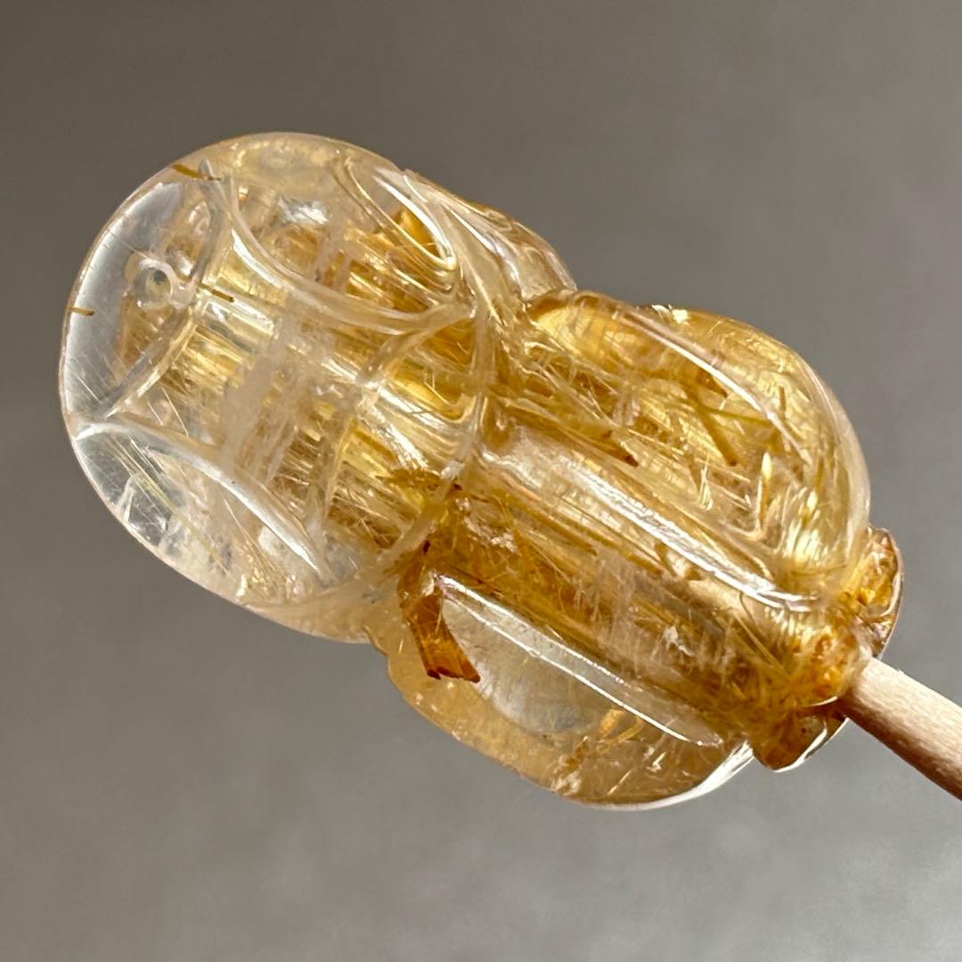 極上　キャッツアイ　タイチンルチルクォーツ　K837