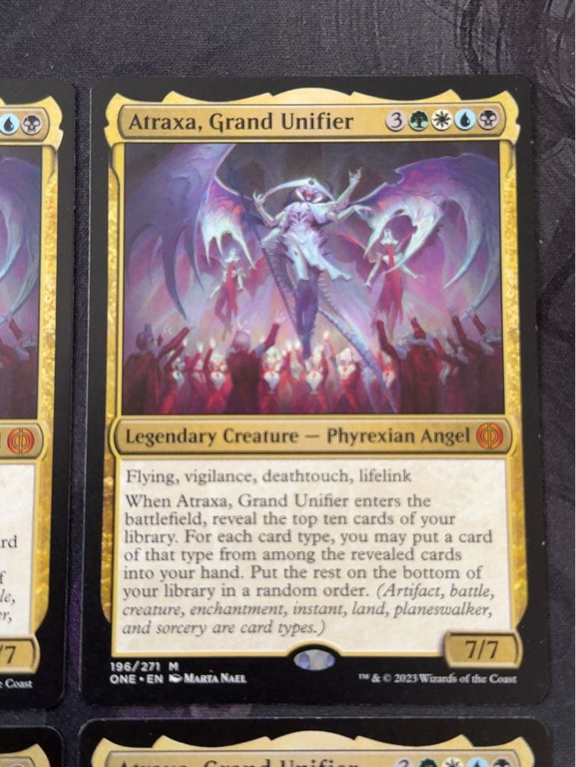 偉大なる統一者、アトラクサ　英語　4枚セット