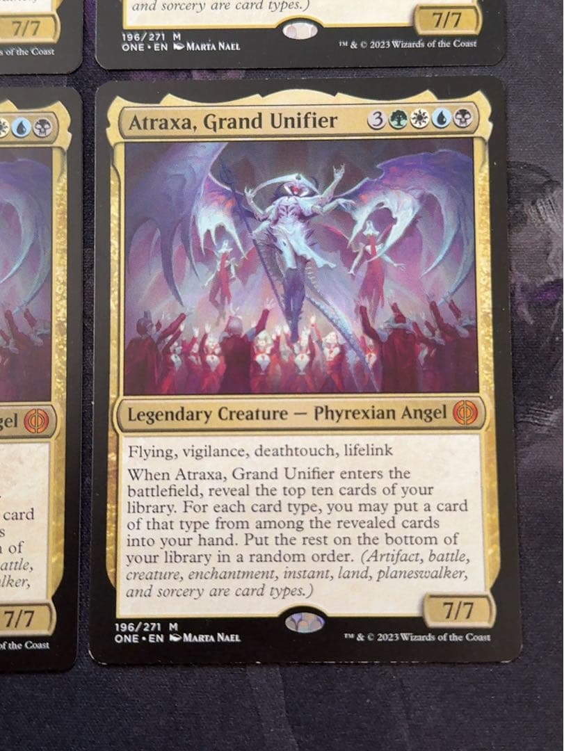 偉大なる統一者、アトラクサ　英語　4枚セット