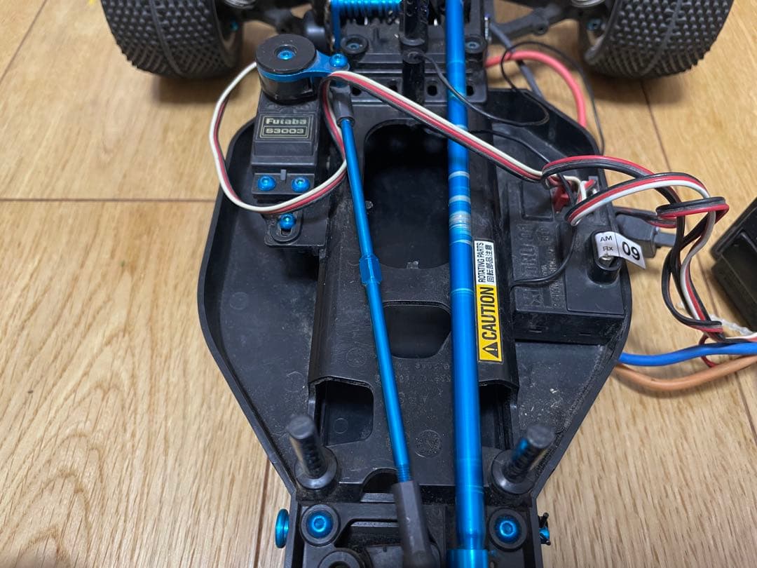 タミヤ DF-03 キーンホーク ブルーアルミパーツ改造 プロポセット