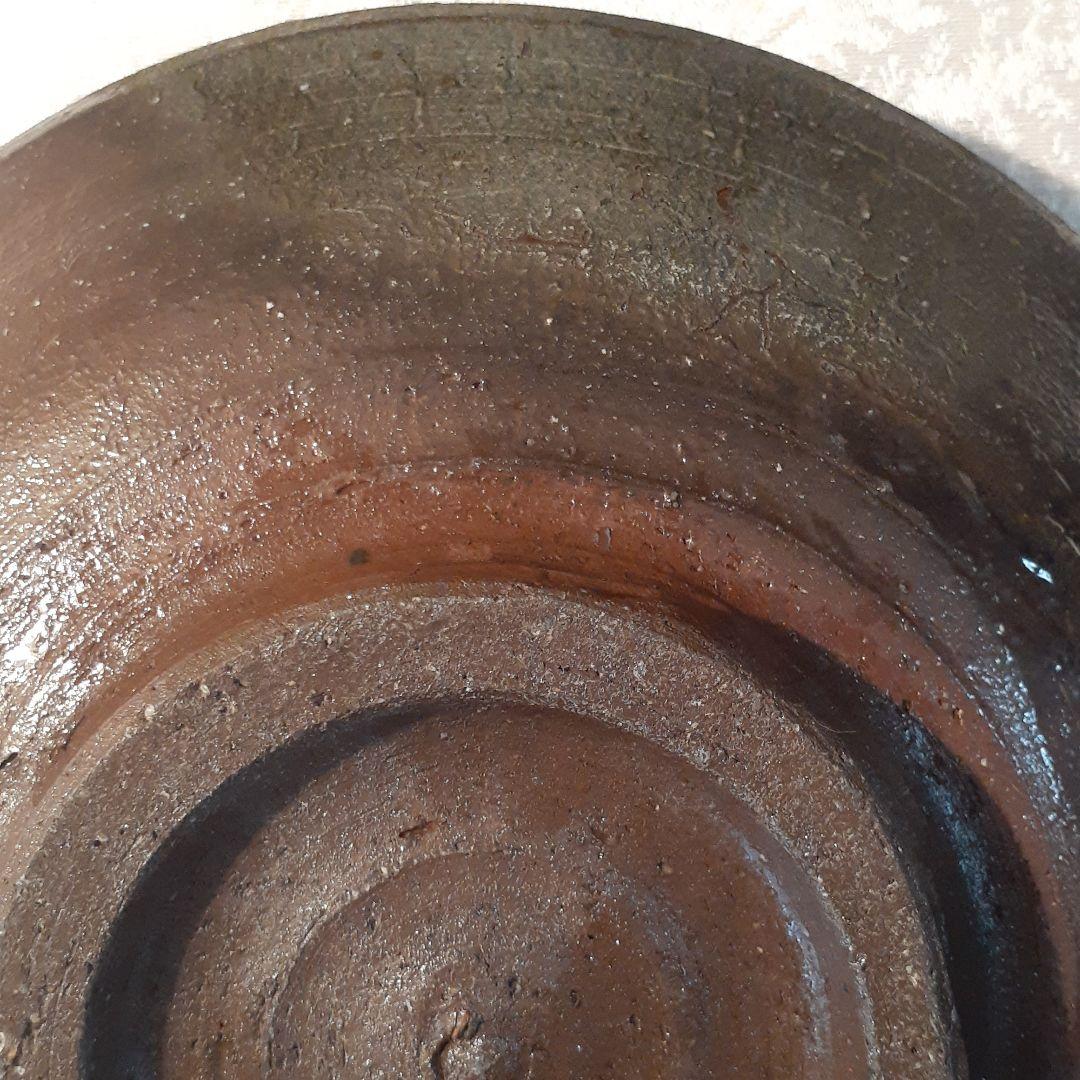 故、石田陶春　作　丹波焼締深鉢