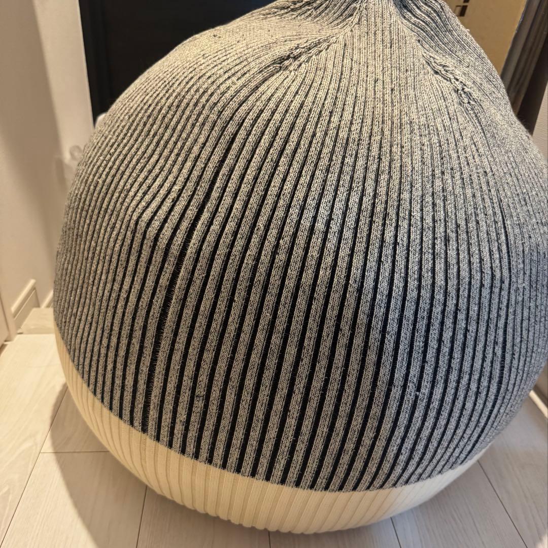 IDEE PUUF ホワイト×ブラック ミックス