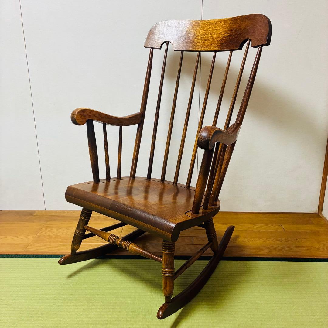 飛騨産業 キツツキ ロッキングチェア レトロ　ビンテージ