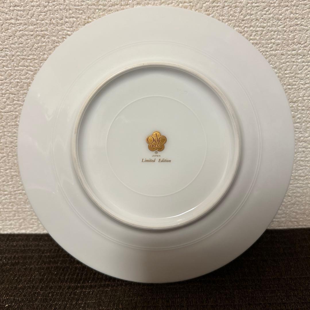 大倉陶園　リミテッドエディション　金蝕マロン　デザートプレート　17cm