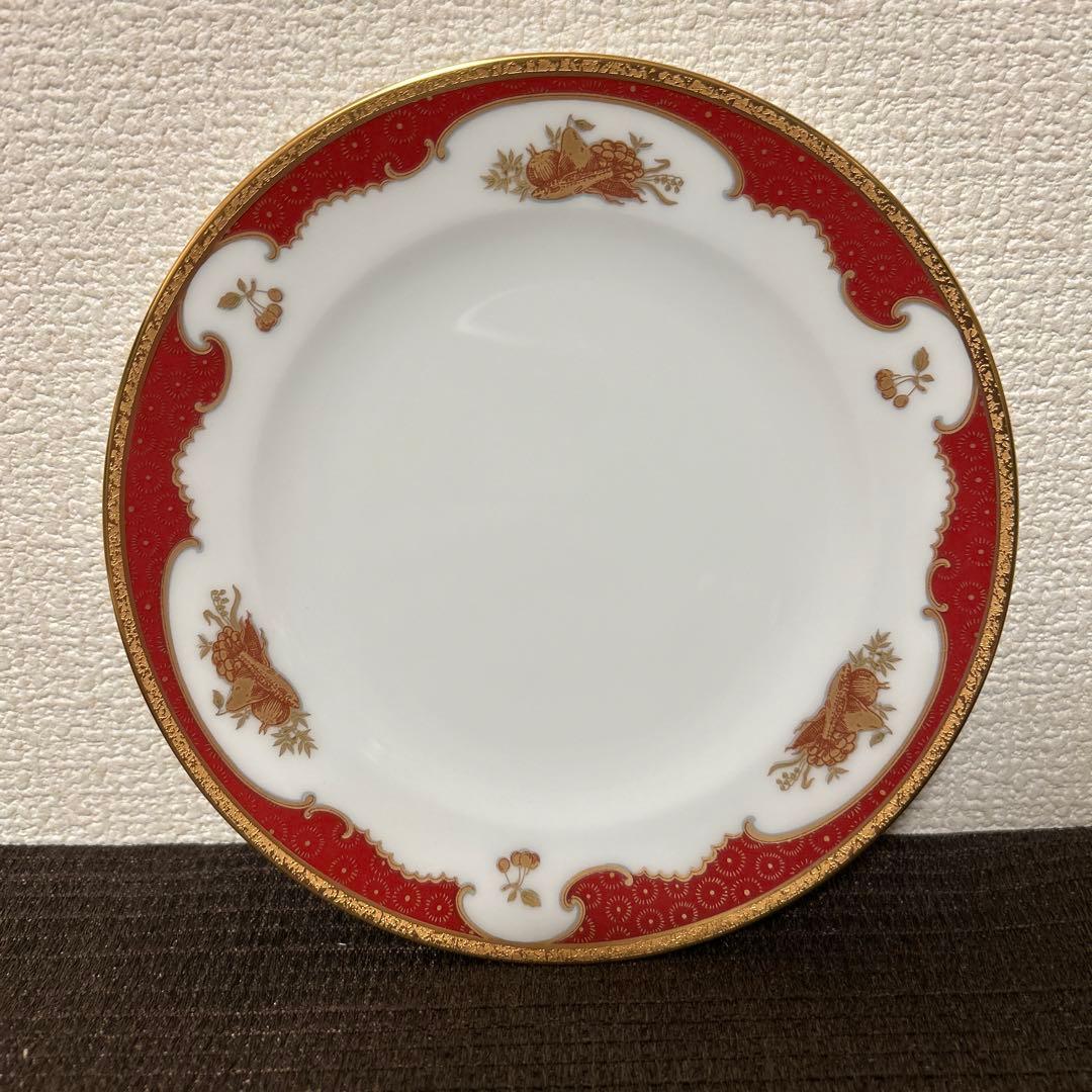 大倉陶園　リミテッドエディション　金蝕マロン　デザートプレート　17cm