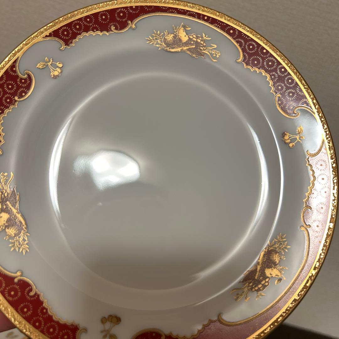 大倉陶園　リミテッドエディション　金蝕マロン　デザートプレート　17cm