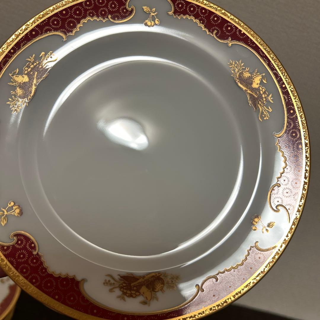 大倉陶園　リミテッドエディション　金蝕マロン　デザートプレート　17cm