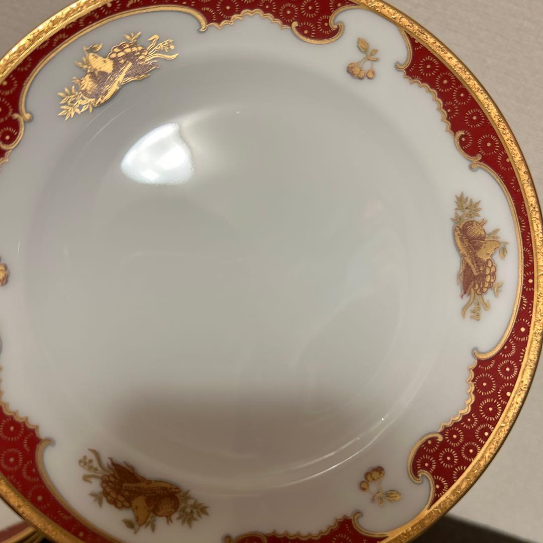 大倉陶園　リミテッドエディション　金蝕マロン　デザートプレート　17cm