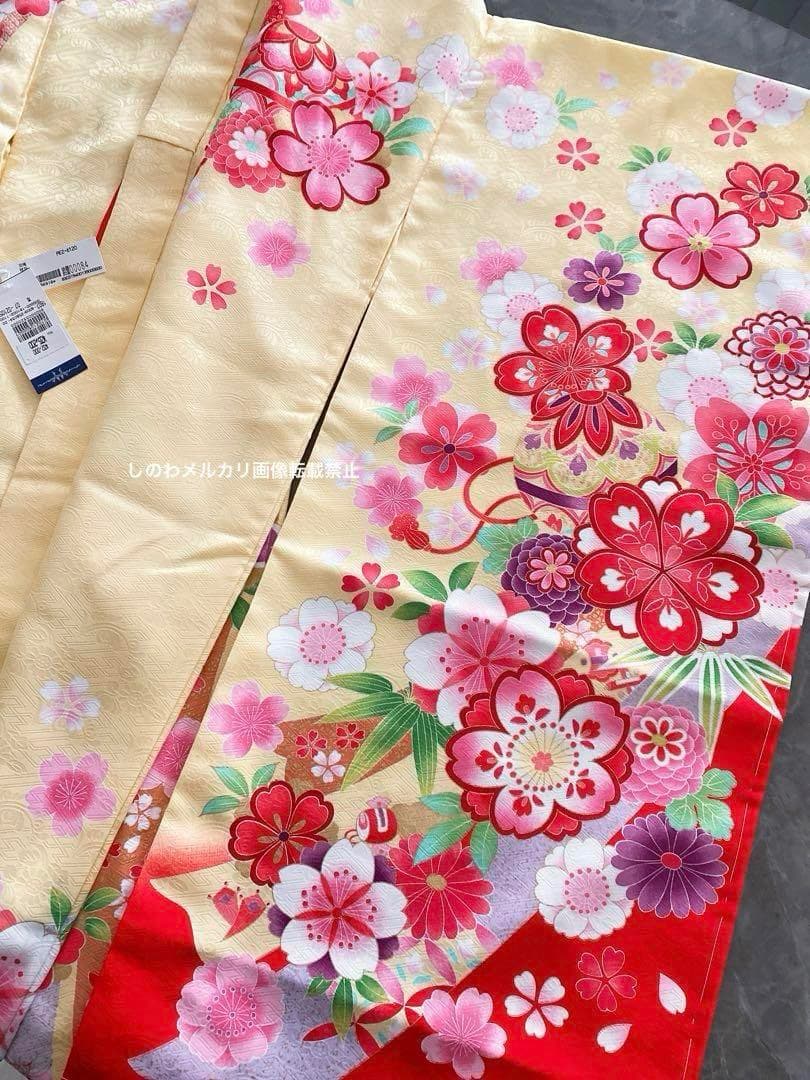 新品　三松謹製　四つ身着物　７歳七五三