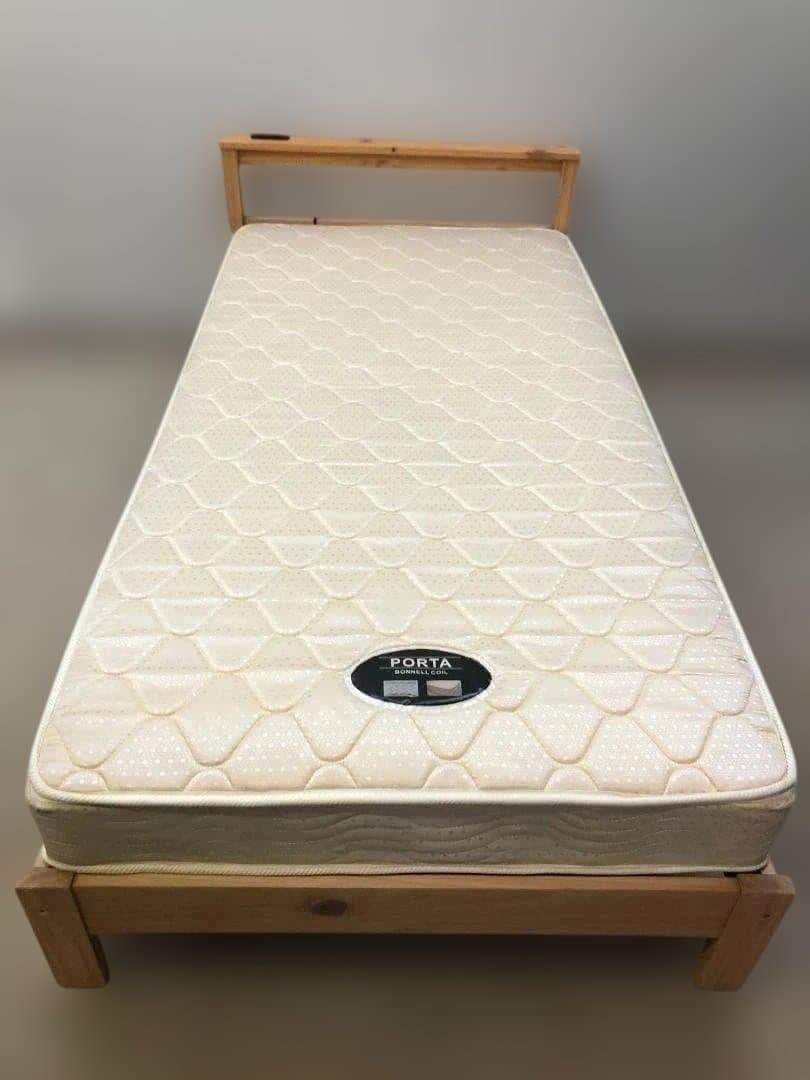 シングルベット　フレーム　ニトリマットレス　　1008-3