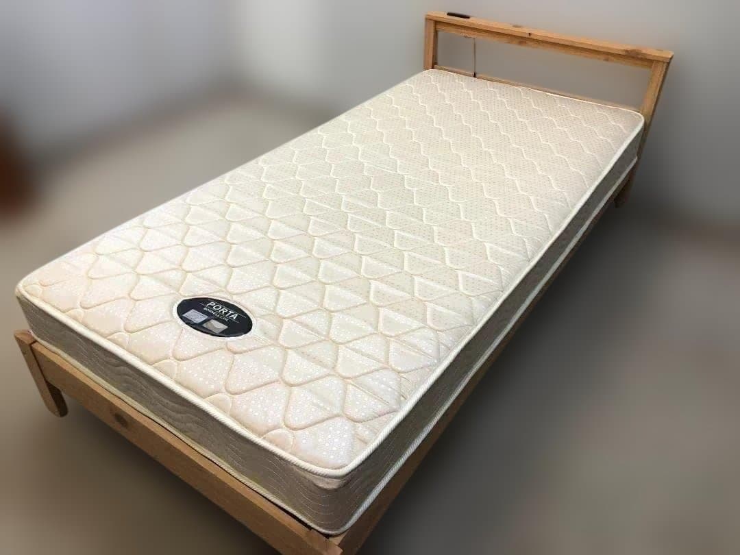 シングルベット　フレーム　ニトリマットレス　　1008-3