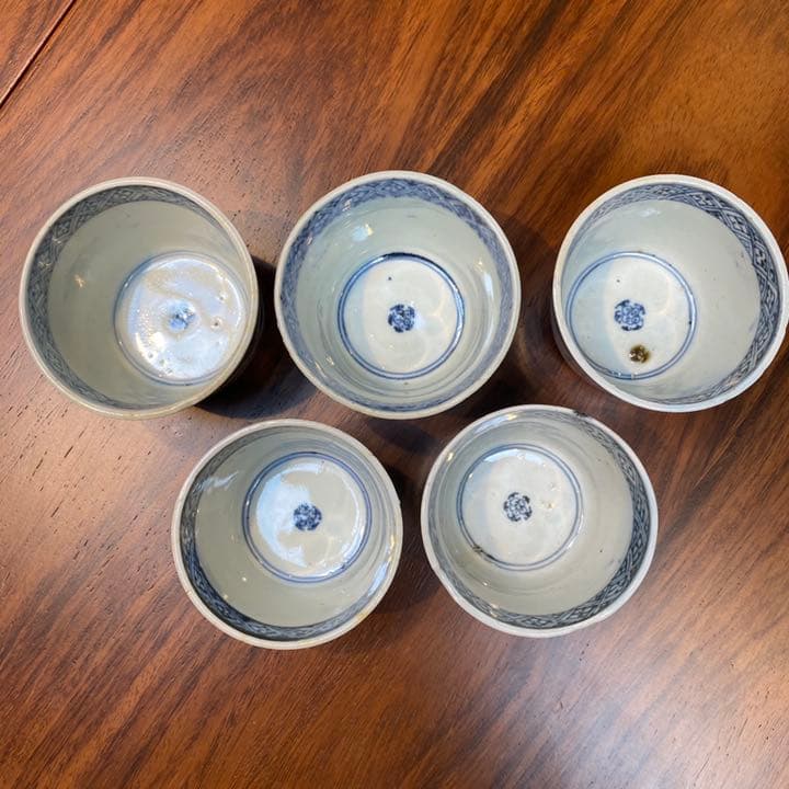 古伊万里 蕎麦猪口 5客と鉢 揃い - メルカリ