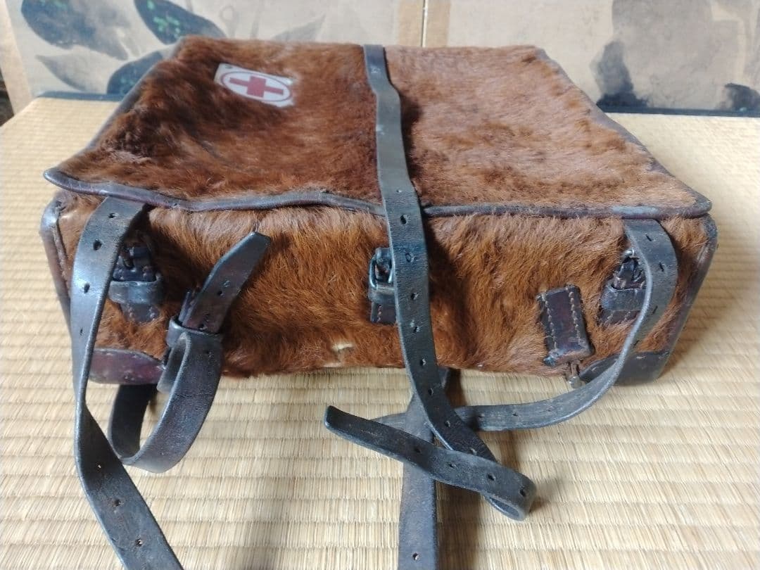 1940年代頃スイス軍馬毛リュック ミリタリー ディスプレイ ナイジェル