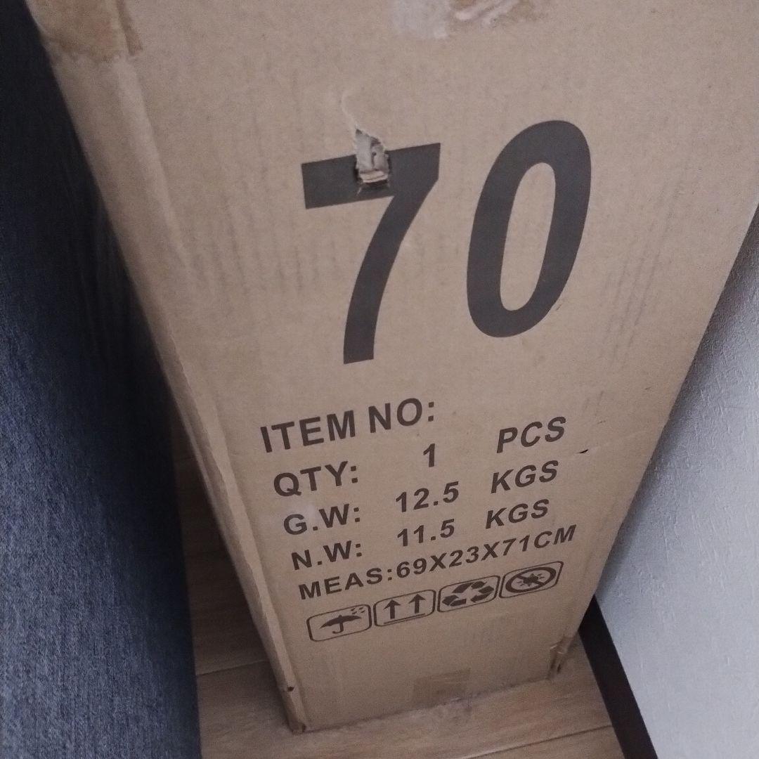 折りたたみベッド シングル キャスター付 200kg耐荷重 　グレー　幅70㎝