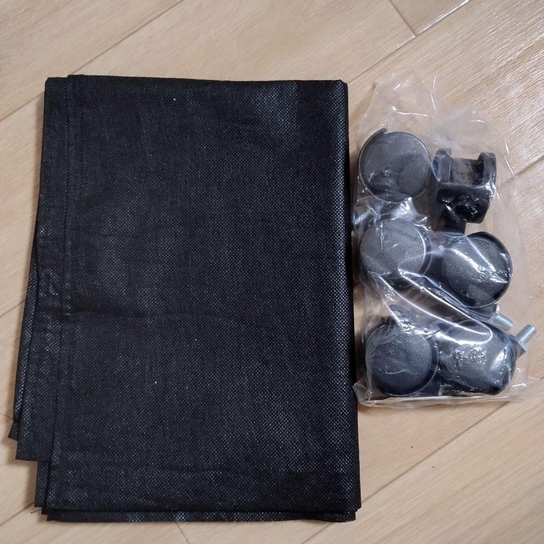 折りたたみベッド シングル キャスター付 200kg耐荷重 　グレー　幅70㎝