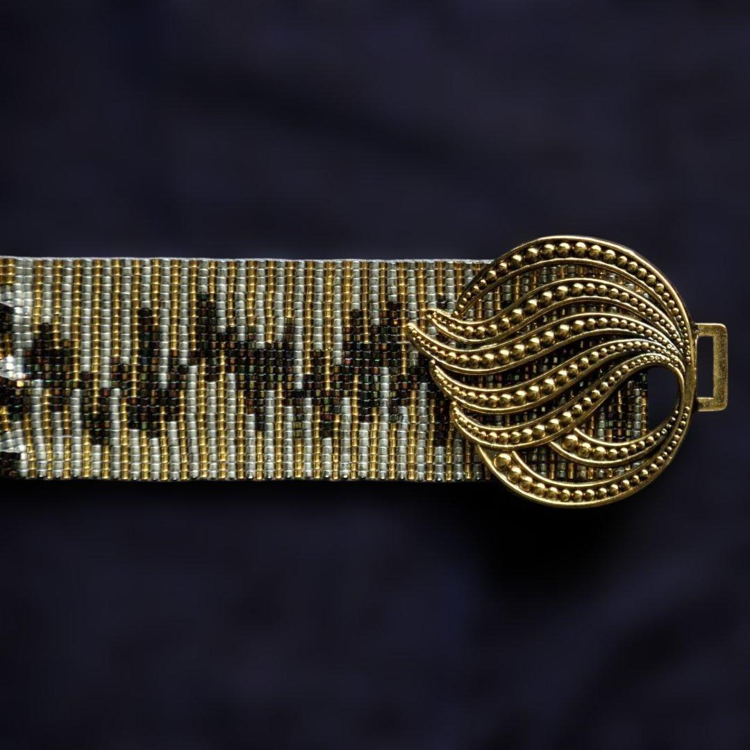 カモフラージュ柄 デリカビーズベルト