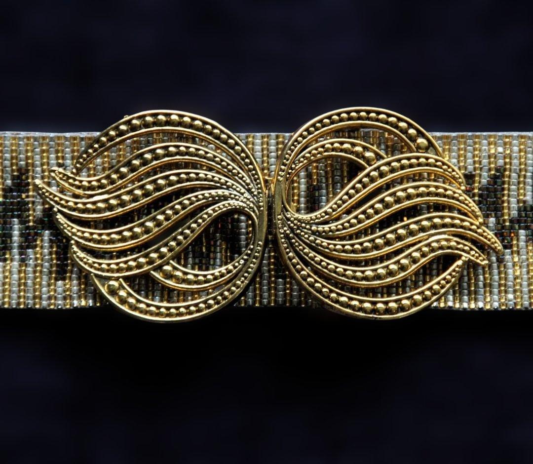 カモフラージュ柄 デリカビーズベルト