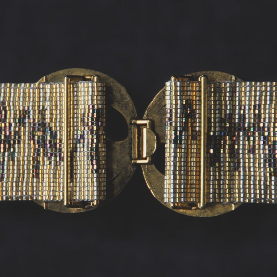 カモフラージュ柄 デリカビーズベルト